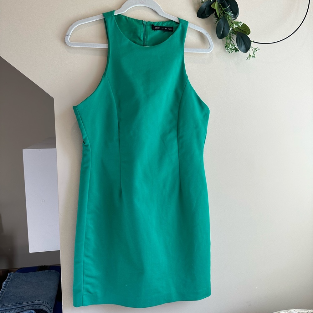 Zara Teal Sleeveless Midi Dress